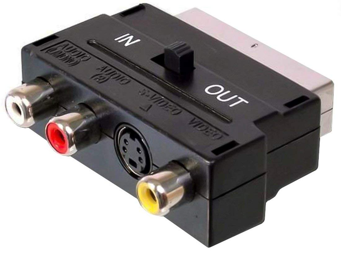 Amazon.com: Premiumcord Adapter Scart 3X RCA + S-Video with in/Out